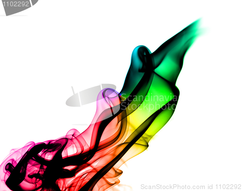 Image of Colorful fume abstraction