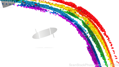 Image of Colorful diamond rainbow pattern