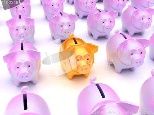 Image of Solution: Golden piggy bank 