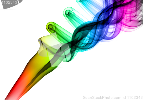 Image of Colorful magic Abstract fume swirl 