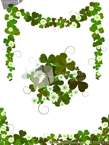 Image of Decorative clover design 