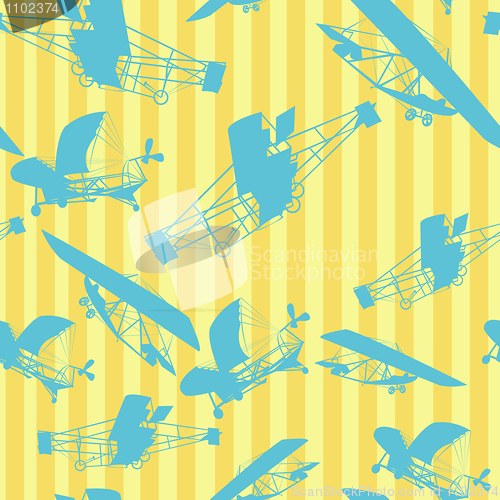 Image of Seamless pattern planes layout