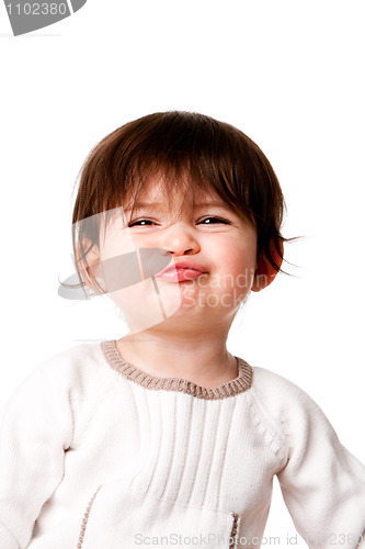 Image of Funny baby toddler expression