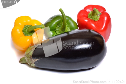 Image of Vegetables isolated on white