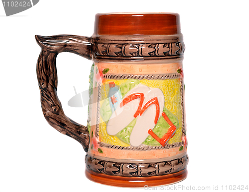 Image of Mug for beer on a white background