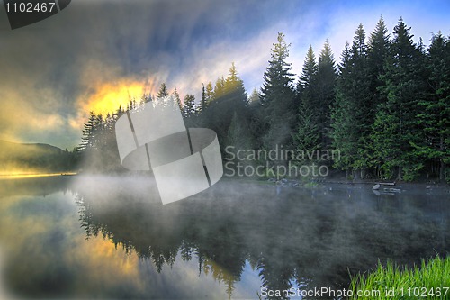 Image of Sunrise Over Trillium Lake Oregon