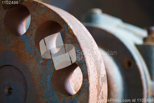 Image of Old rusty industrial parts