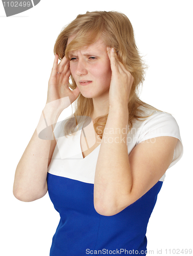 Image of Woman suffering from headache