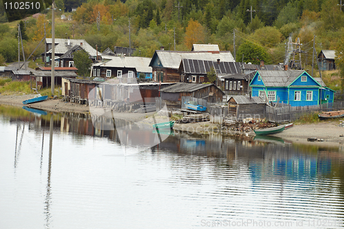 Image of Wooden village on North Sea coast