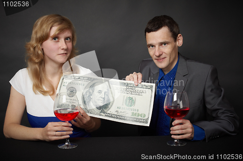 Image of People celebrate reception of award