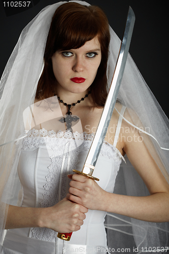 Image of Young Bride armed sword