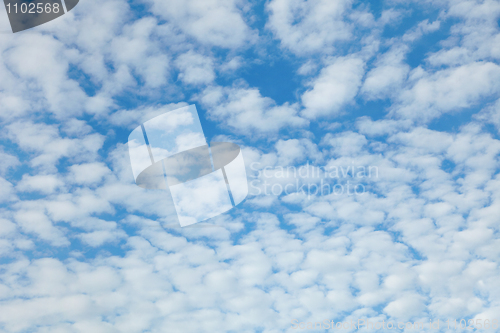 Image of Blue sky with easy clouds