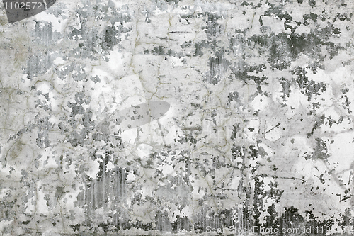 Image of Gray wall with stains and cracks - background