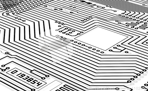 Image of High-tech graphics monochrome background