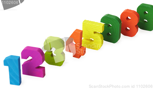 Image of Several wooden toy figures