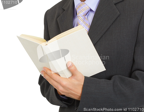 Image of Book in hands of man