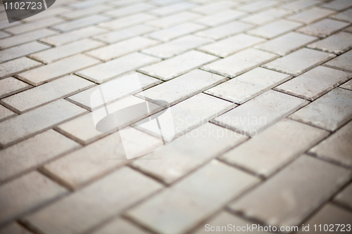 Image of Platform covered with stone blocks