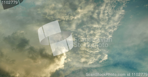 Image of Evening sky with stratus clouds