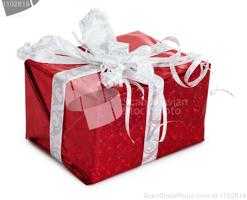 Image of Celebratory gift isolated on white
