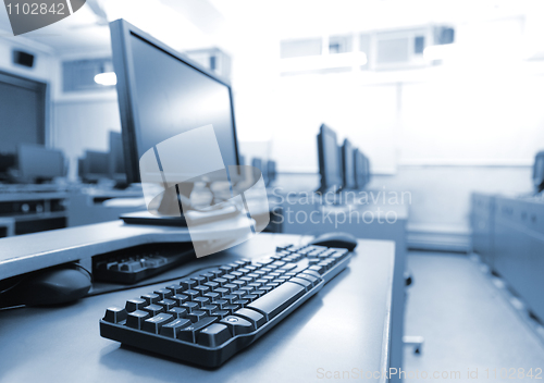 Image of workplace room with computers