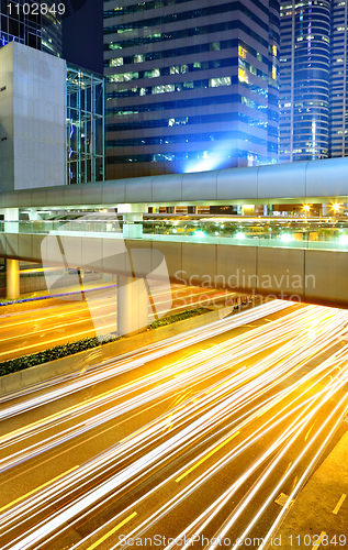 Image of modern city at night