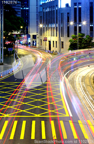 Image of traffic through downtown