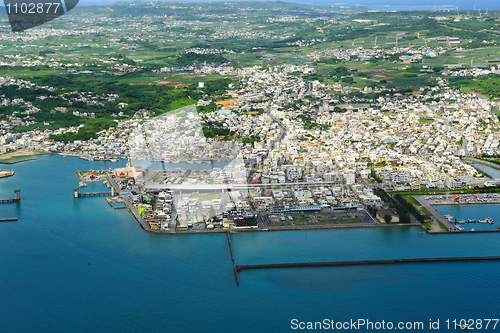 Image of aerial photo of okinawa japan