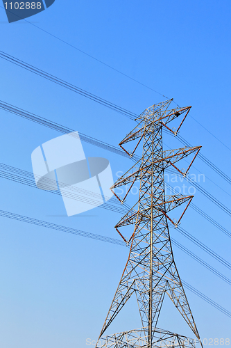 Image of power transmission tower