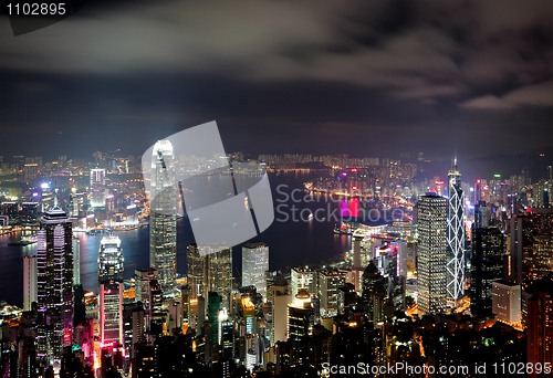 Image of Hong Kong at night