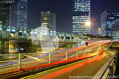 Image of modern city at night