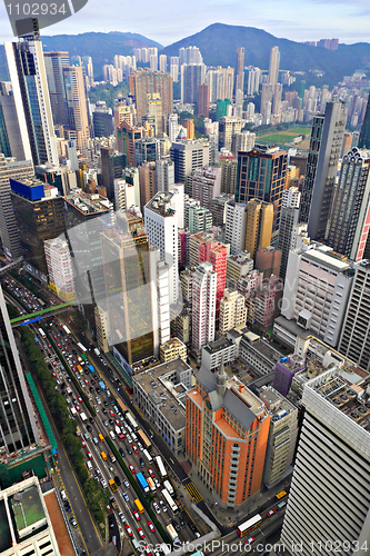 Image of Hong Kong crowded buildings