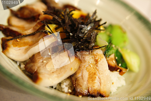 Image of pork with rice