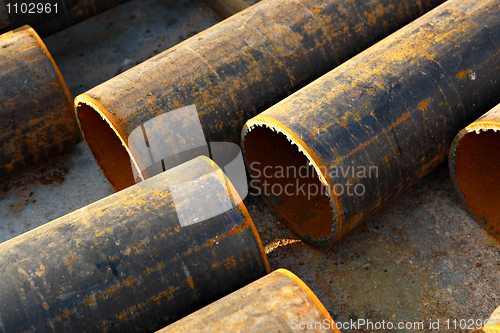 Image of metal pipes