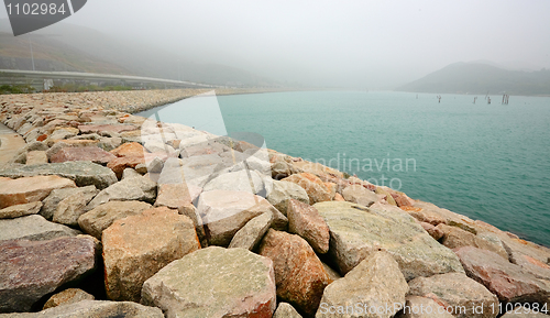 Image of rock jetty