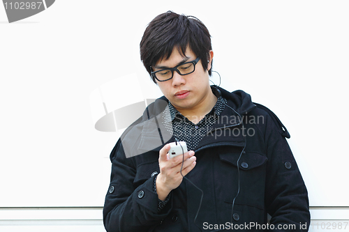 Image of Man Enjoying Music