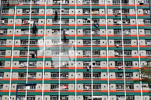 Image of Hong Kong public housing apartment block 