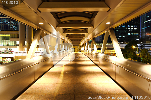 Image of modern flyover at night