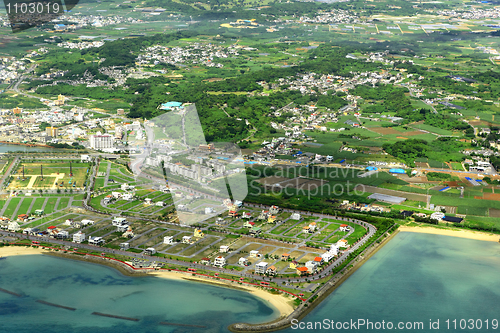 Image of aerial photo of okinawa japan