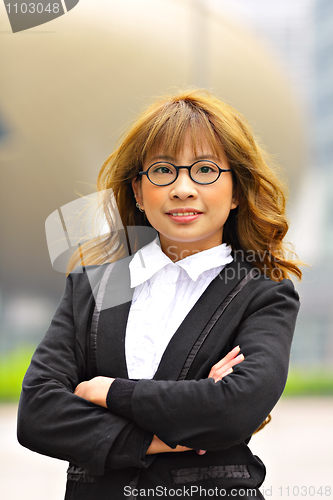 Image of asian young business woman