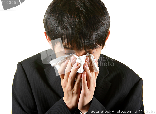 Image of businessman cry