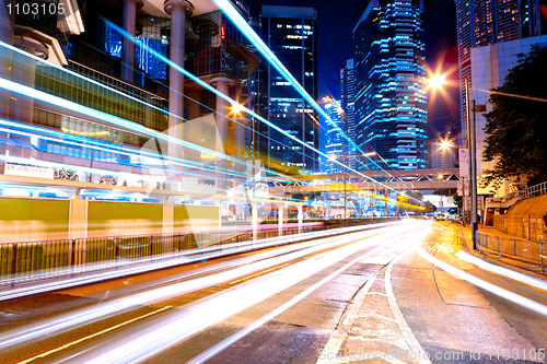 Image of modern city at night
