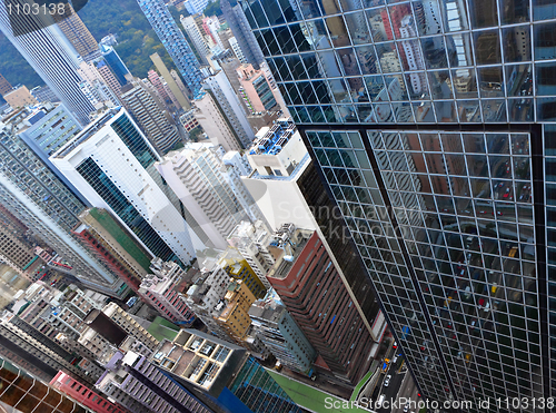 Image of Hong Kong crowded buildings