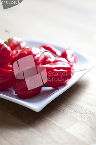 Image of red hot chili peppers