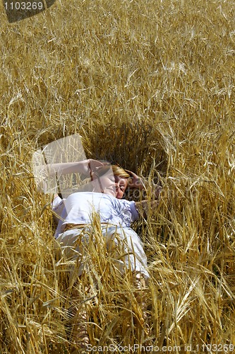 Image of Woman in wheat