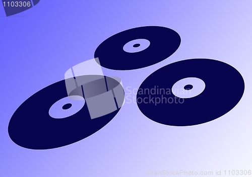 Image of flying disks