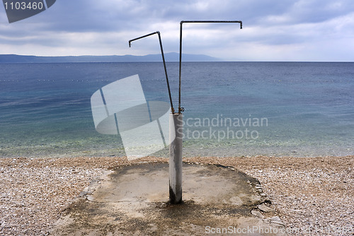 Image of Beach with shower