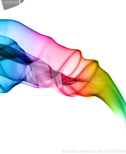 Image of Gradient colors. Colored abstract smoke shapes 