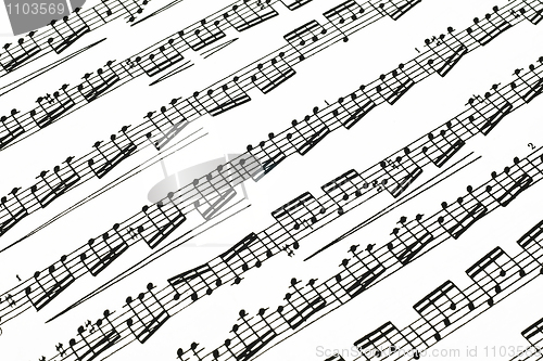 Image of Music notes on paper