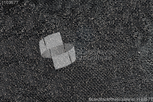 Image of Black ornamental fabric with sparkles