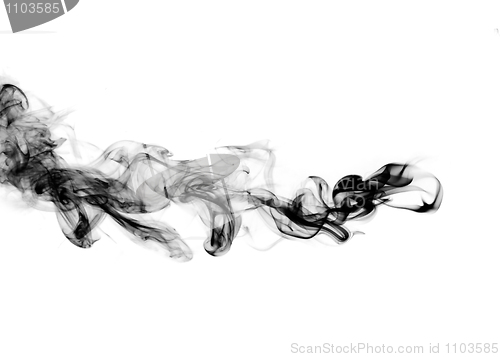 Image of Magic fume abstract shape over white